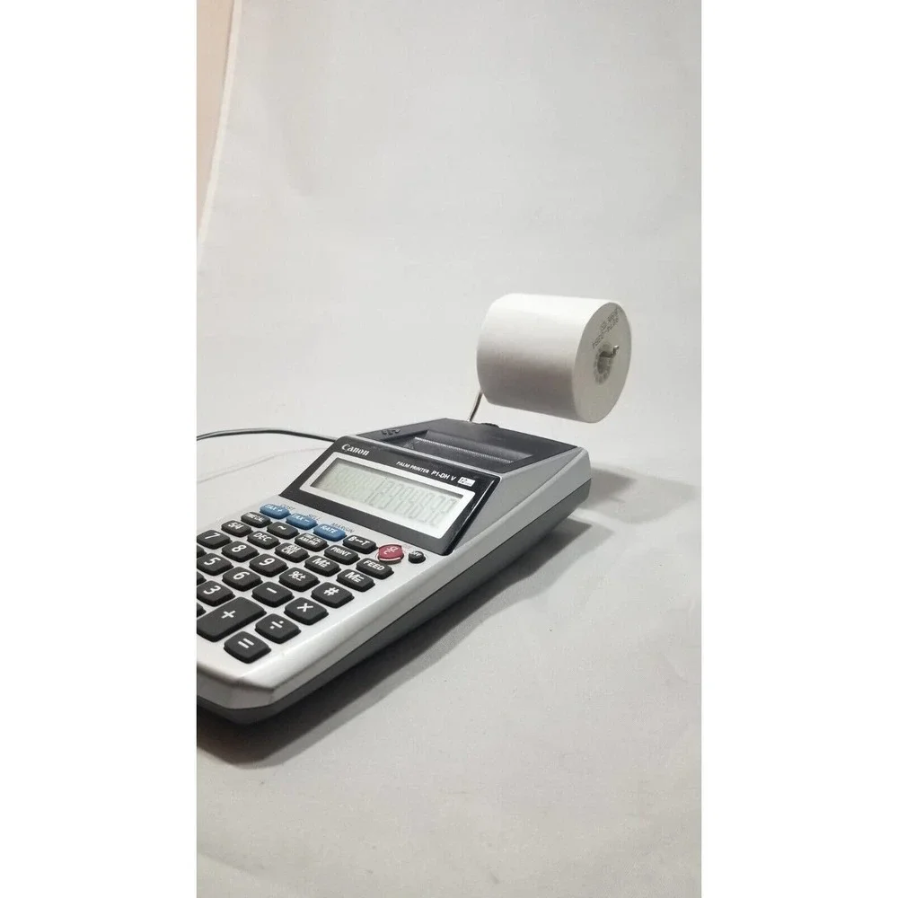 Canon Palm Printer P1-DH V 12 Digit Receipt Printing Calculator Tested and Works